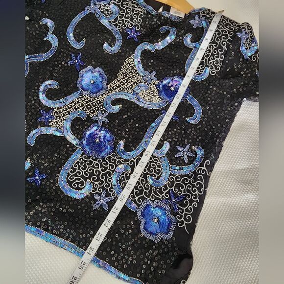 STARFISH mermaid embroidery embellish silk blouse - Picture 9 of 15